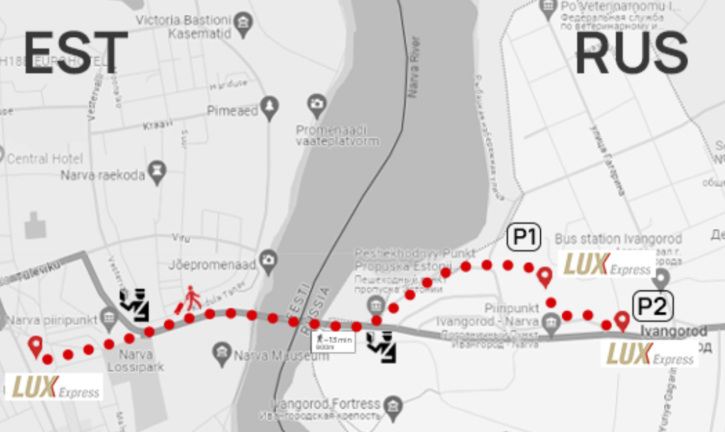 Изменения в маршруте Lux Express в Ивангороде: Новый пункт посадки и высадки