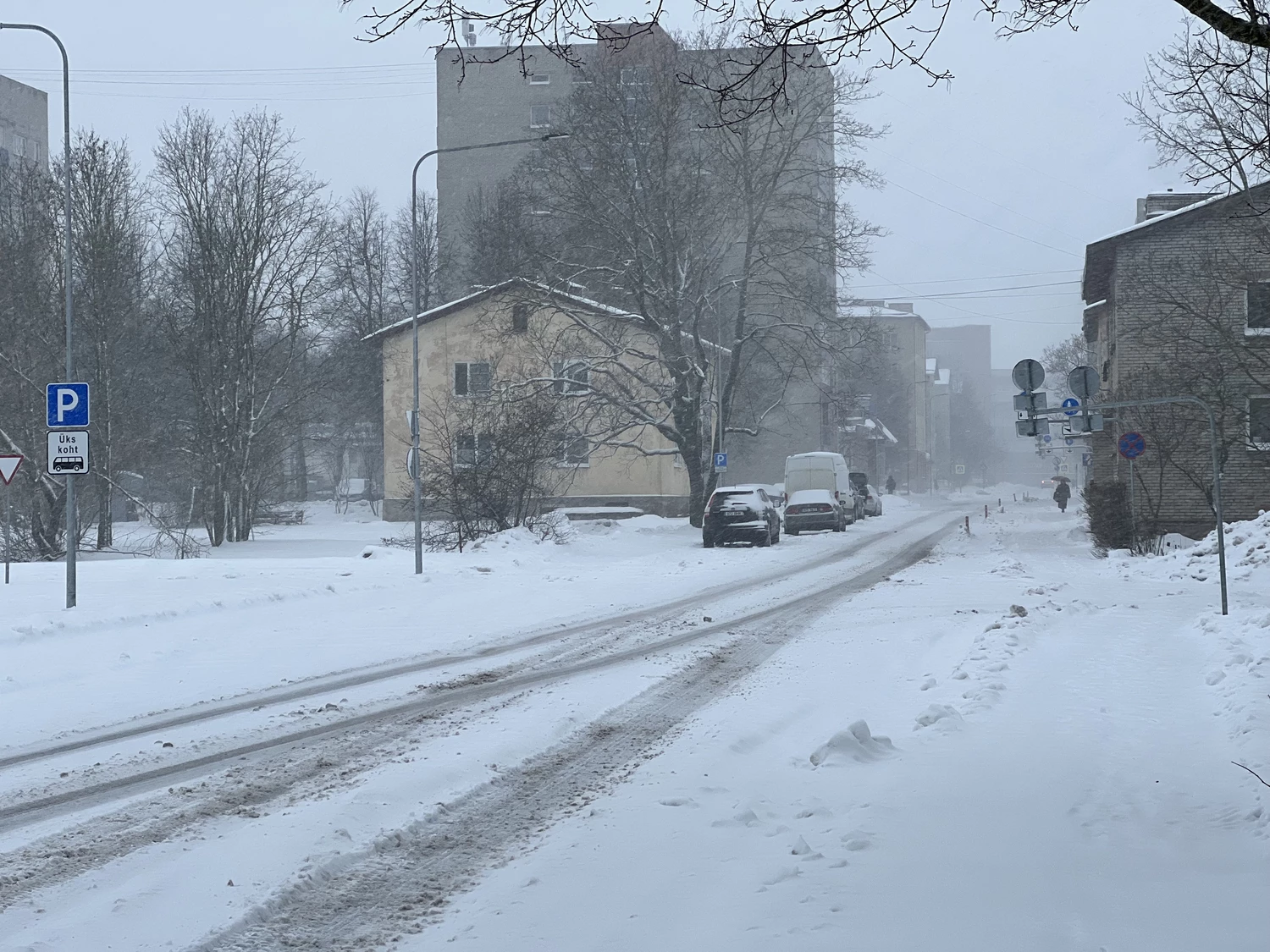 В Нарве женщина выжила после столкновения с мусоровозом