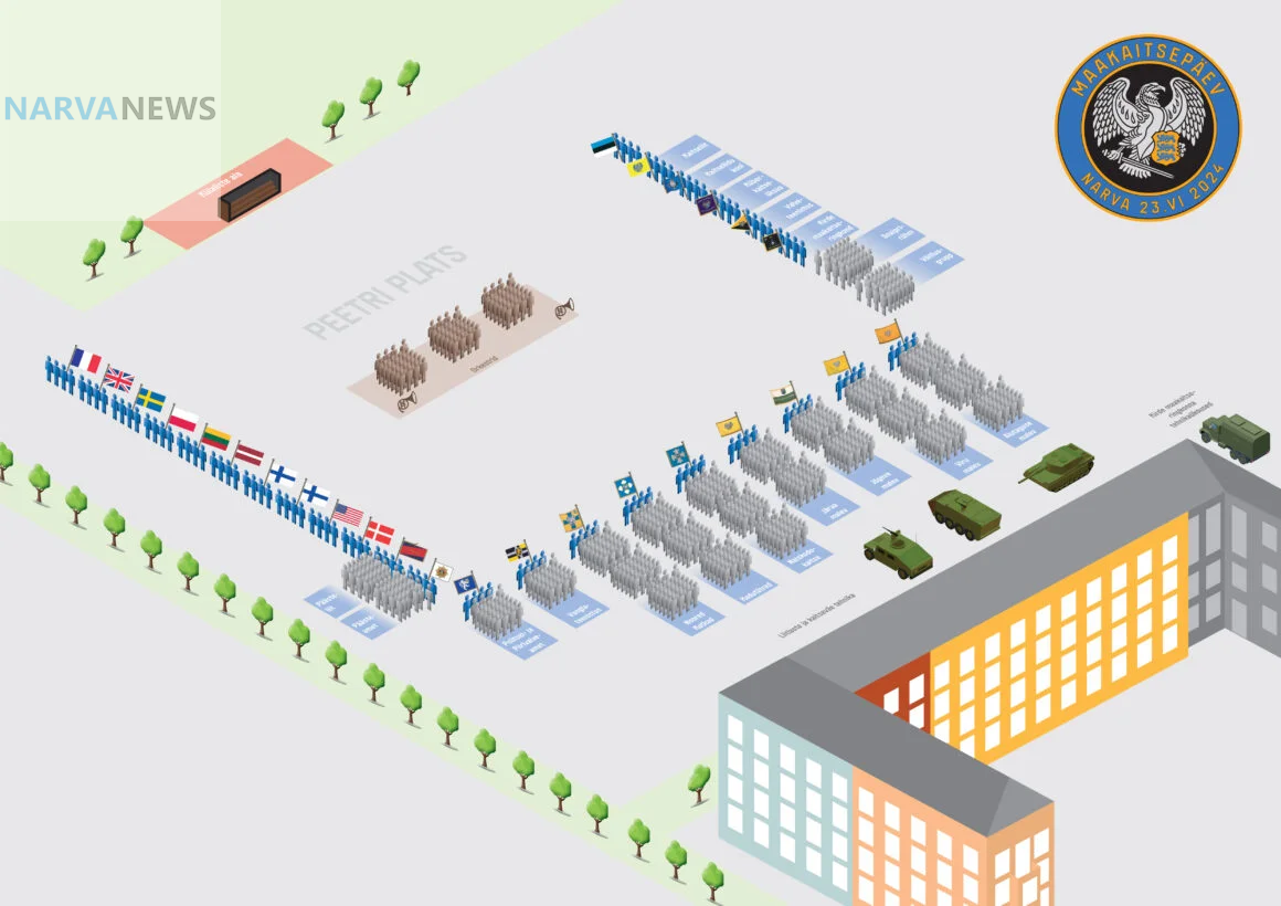 День Победы в Нарве 2024: Масштабный парад Кайтселийта с участием 1000+ защитников и международных союзников!
