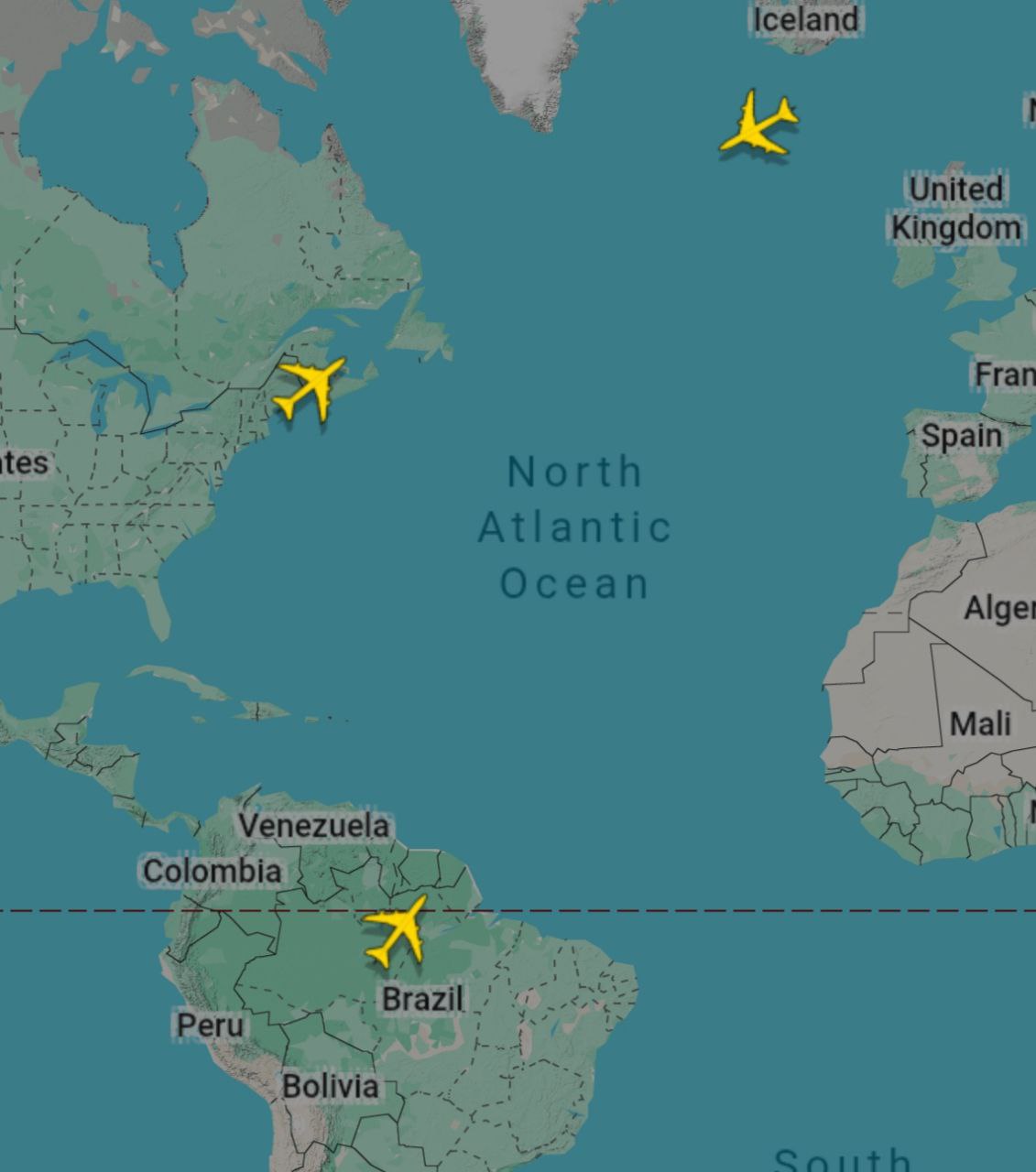 Flightradar24 фиксирует активность украинских Ан-124 по всему миру