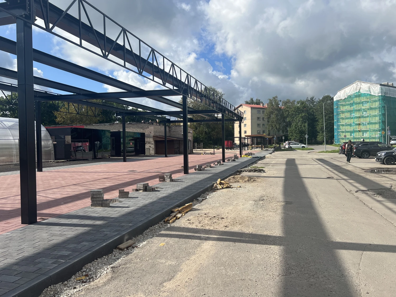 В Нарве возводят современный рыночный комплекс на месте старого базара