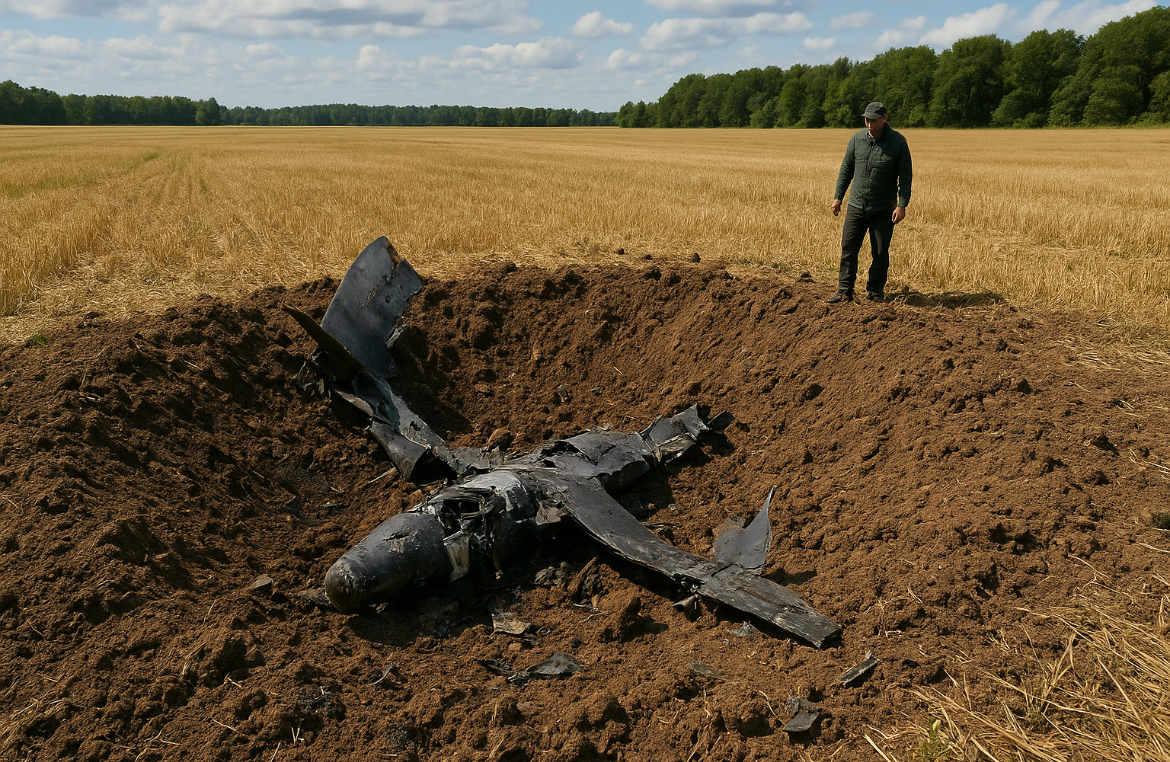 Украинский дрон упал на территории Эстонии: власти обвиняют Россию в создании помех