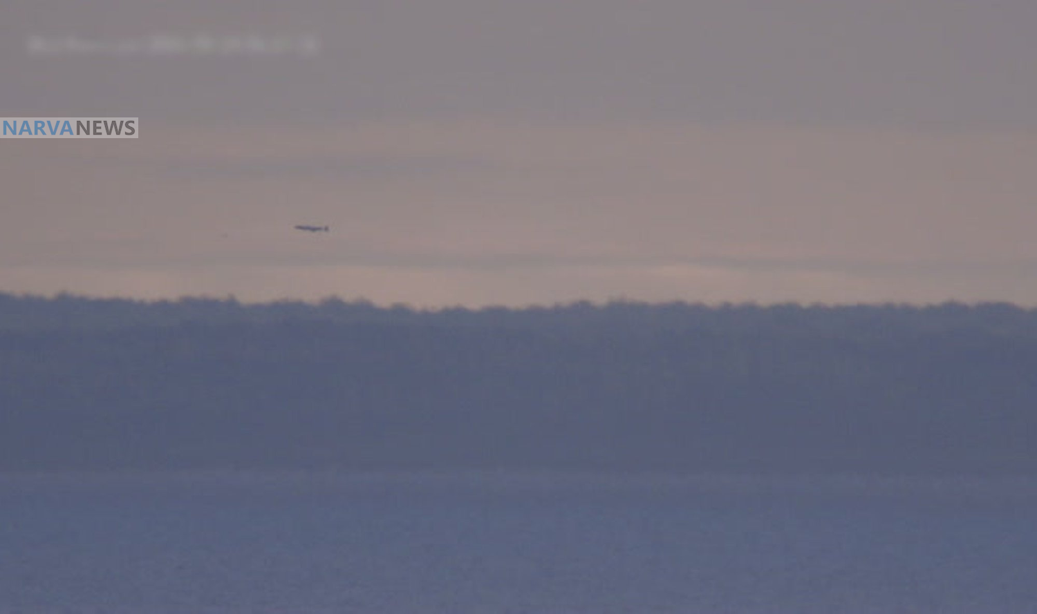 На камеры пограничного кордона в Варнья попал дрон над Чудским озером