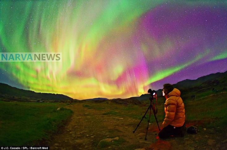 Над Нарвой сегодня ночью можно увидеть северное сияние