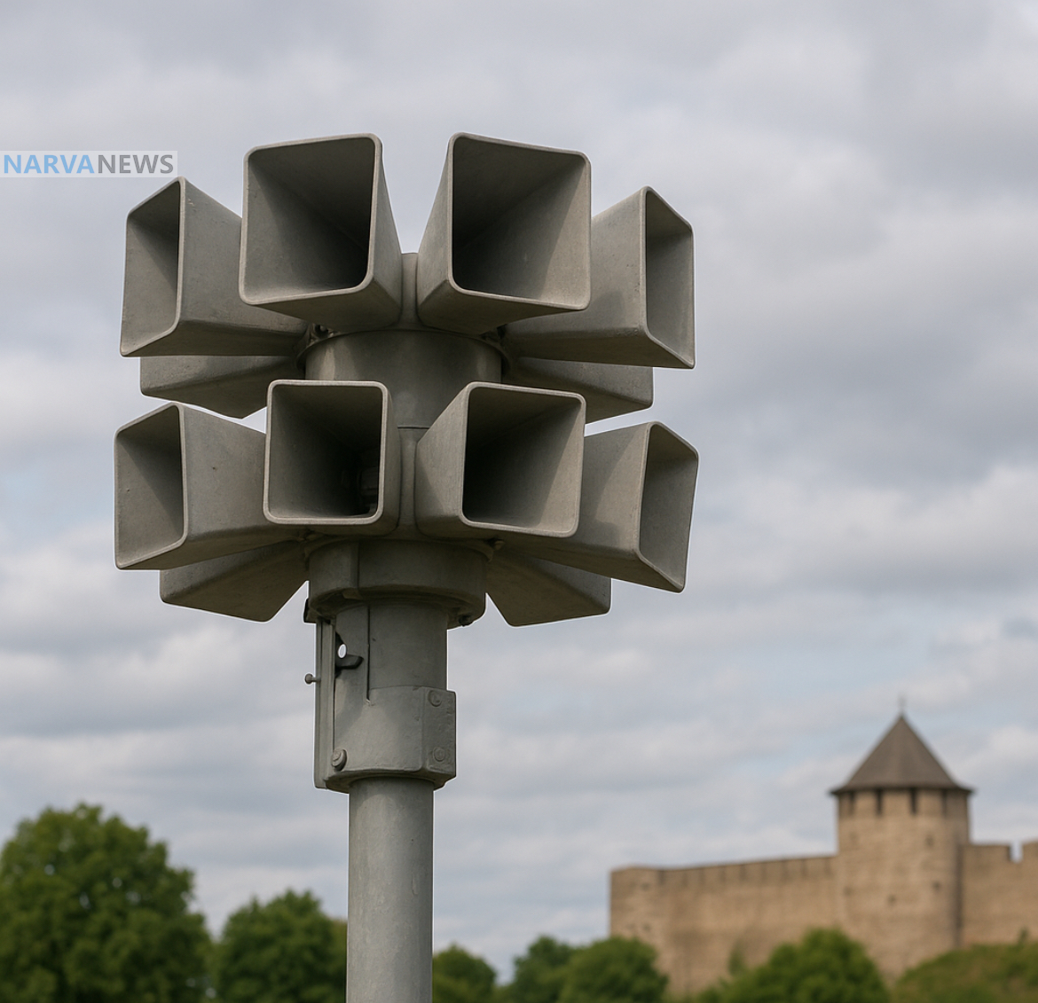 В приграничном Ивангороде протестировали систему оповещения