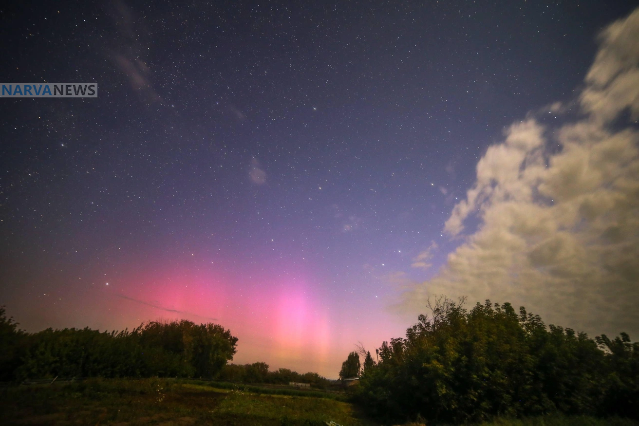 Жители Нарвы, вновь смогут увидеть северное сияние