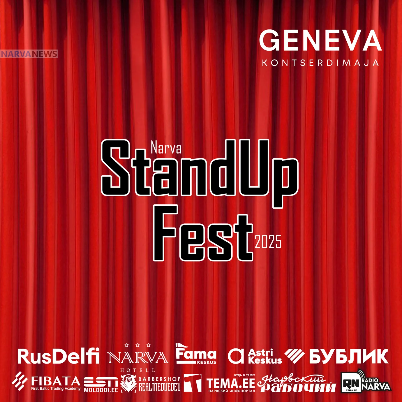 Первый в истории Эстонии Stand-up Фестиваль состоится в Нарве
