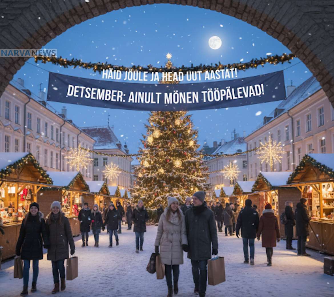 Декабрьская рабочая неделя в Эстонии: работать почти не придётся