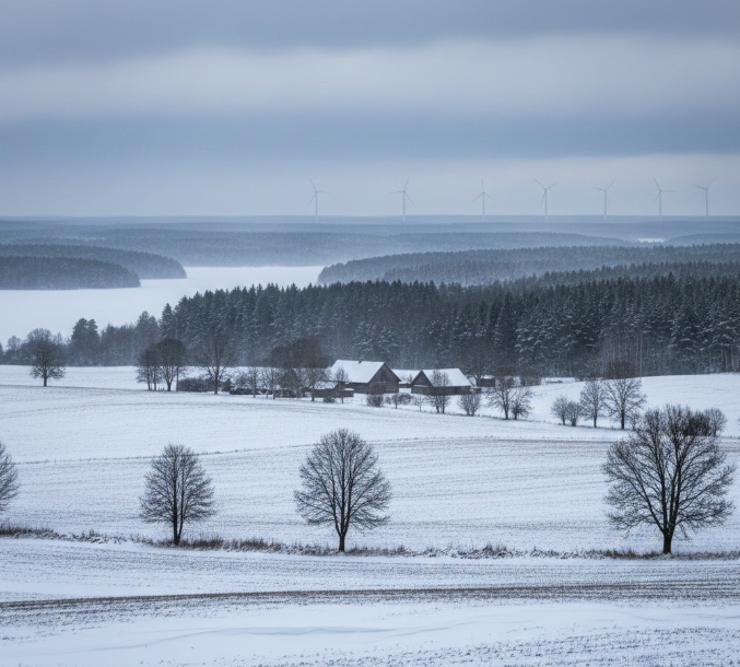 Глубина снежного покрова в Эстонии достигла 26 см