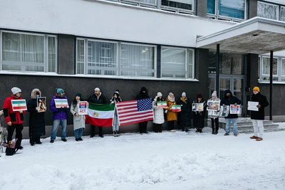 Фото: Акция в поддержку протестующих в Иране. Автор: Priit Mürk/ERR