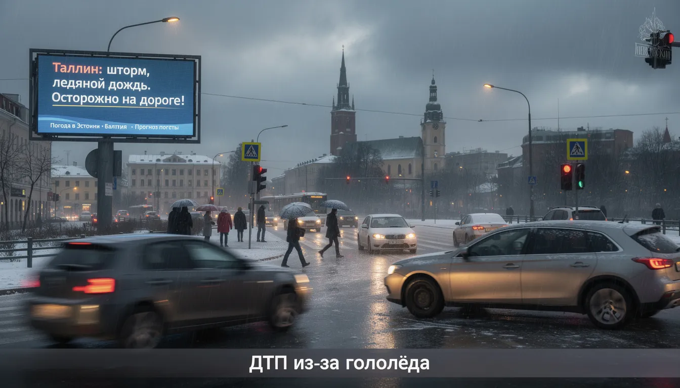 «Ледяная ловушка» на выходных: почему этот шторм опаснее обычного снегопада — и что это значит лично для вас: Иллюстративное фото — Narva News AI