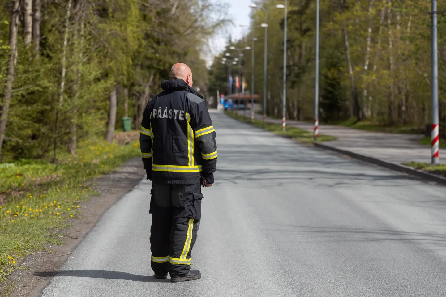 В Нарва-Йыэсуу развернулась ночная операция по вызволению собаки из ловушки: 