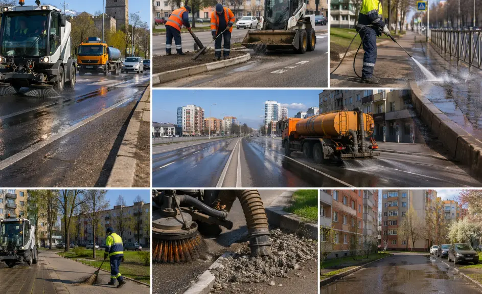 Когда помоют ваш двор? В Нарве вывезли 28 тонн мусора — график большой уборки по районам: Иллюстративное фото — Narva News