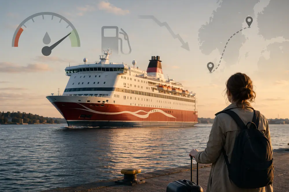 Экономия вместо дорогих билетов: балтийские паромы замедляют ход из-за цен на топливо