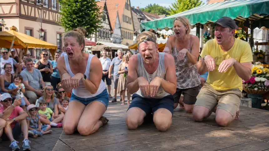 Эстонская ярмарка представила новый формат: чемпионат по «хрюканью»