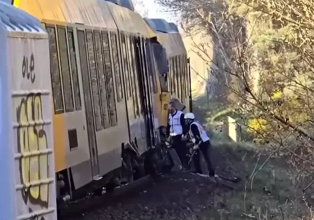 Железнодорожная катастрофа в Дании — вертолеты эвакуируют раненых после лобового удара