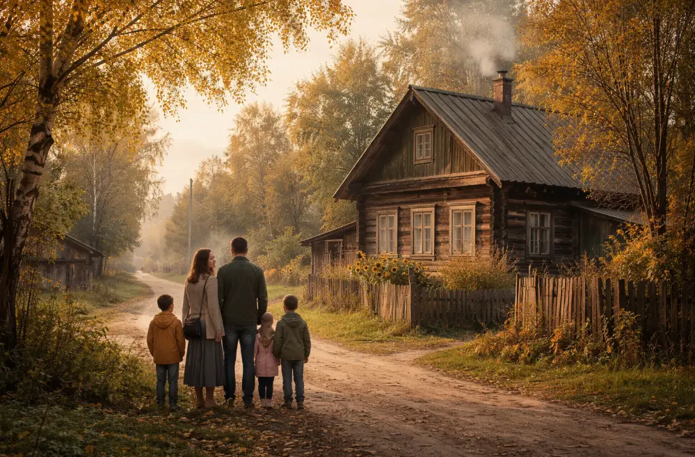 Семья с тремя детьми уехала из Эстонии и начала новую жизнь в российской глубинке