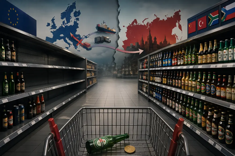 Импорт пива из Европы в Россию превратился в статистическую погрешность