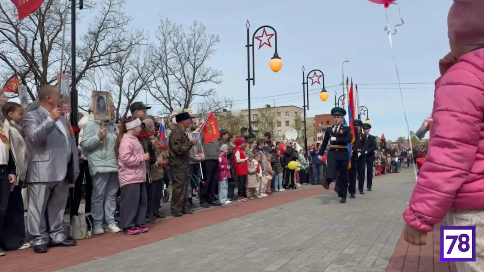 Депортированные эстонцы прошли в «Бессмертном полку» в Ивангороде