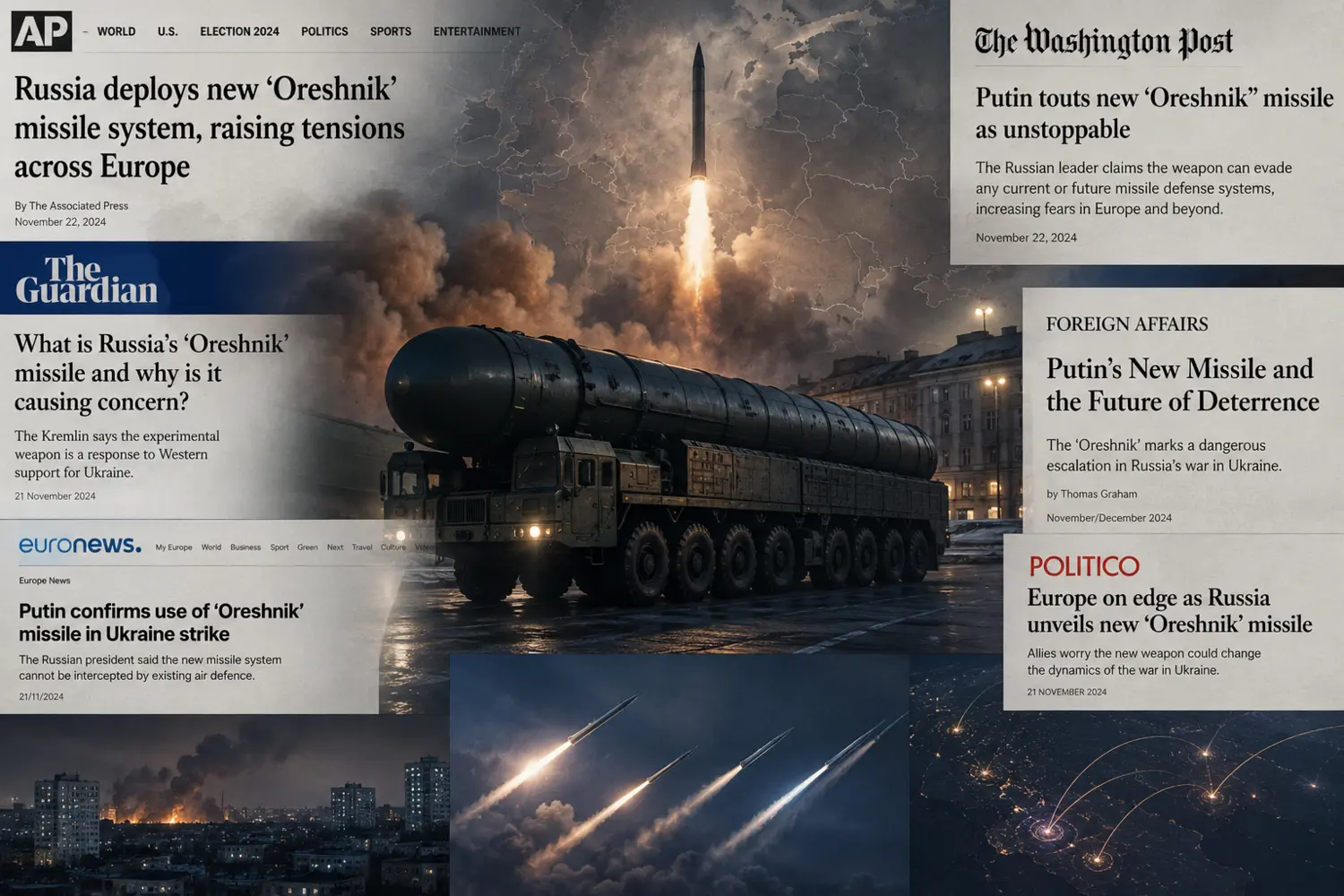 Западная пресса обсуждает «Орешник»: почему новый российский удар по Украине вызвал тревогу в Европе