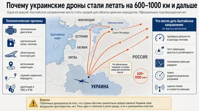 Как украинские дроны долетают до Петербурга: могла ли Балтия помочь украинским дронам стать дальнобойными