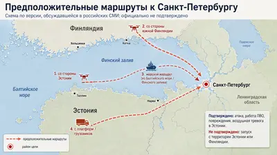 Версия: дроны могли идти к Петербургу через Финский залив на малой высоте