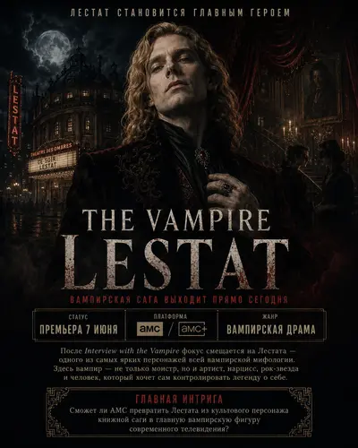 The Vampire Lestat: вампирская сага выходит прямо сегодня