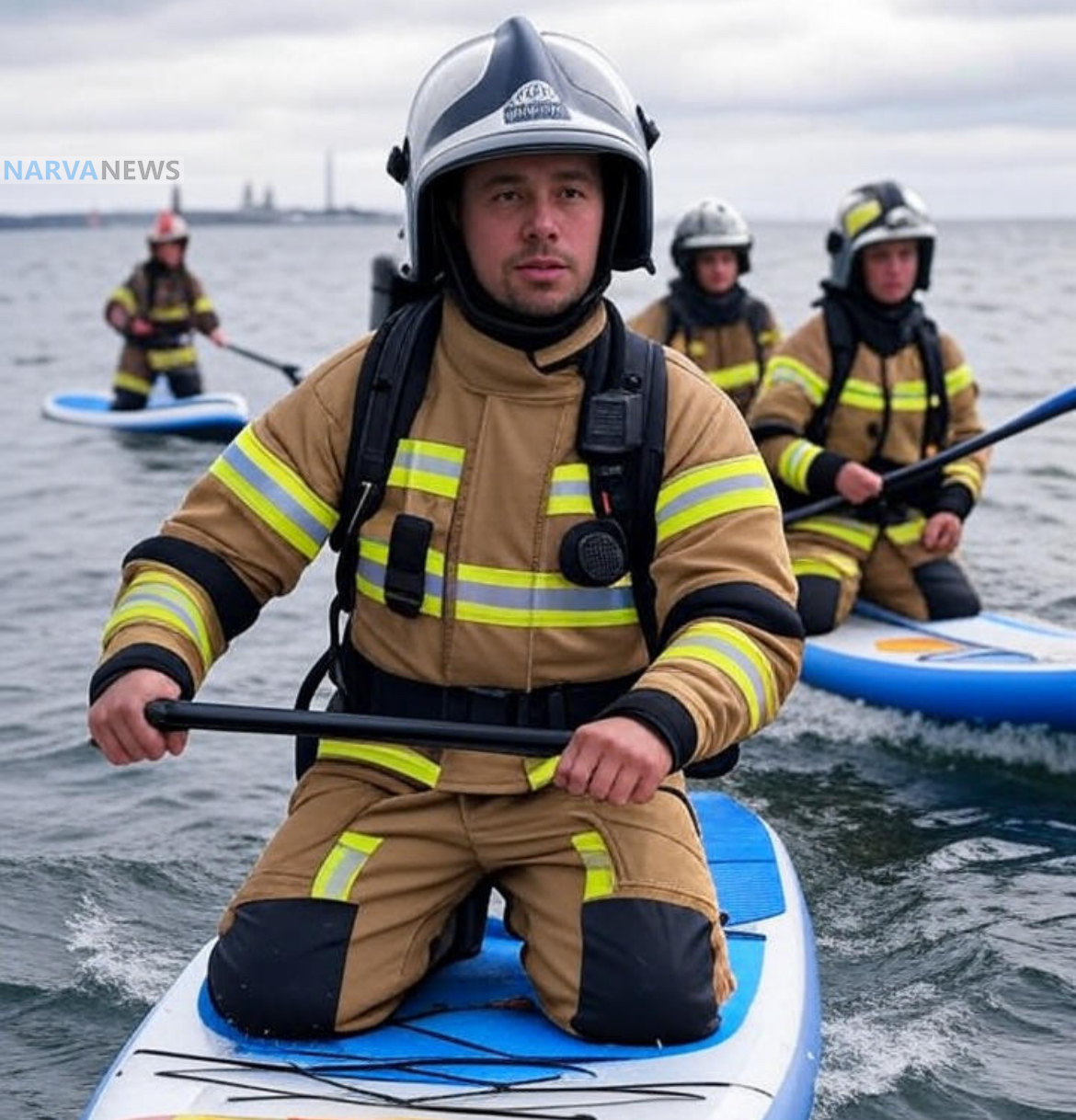 Спасательная операция в Таллинском заливе: сильный ветер отнес сапсерферов на 300 метров от берега