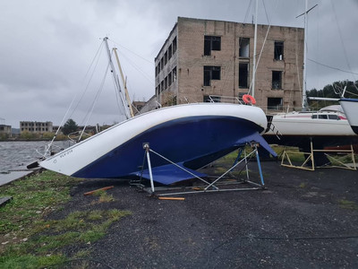 Чудачества природы: Как шторм обрушился на яхт-клуб в Нарва-Йыэсуу и прошёлся по Нарве