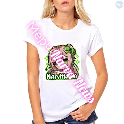 Оденьтесь в стиль Narva News: эксклюзивная женская футболка в аниме-стиле уже в продаже!