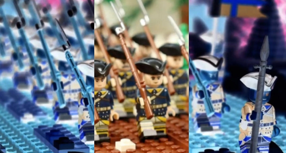 Историческое видео о битве при Нарве 1700 года в мире LEGO