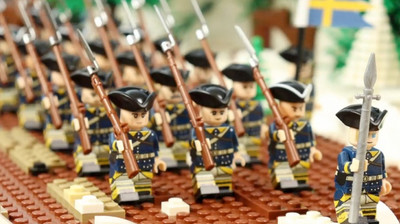Историческое видео о битве при Нарве 1700 года в мире LEGO