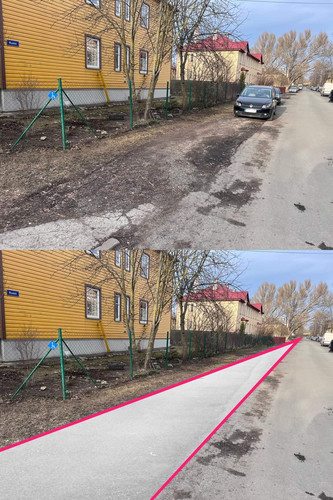 Таллинн строит новые тротуары на месте вытоптанных тропинок
